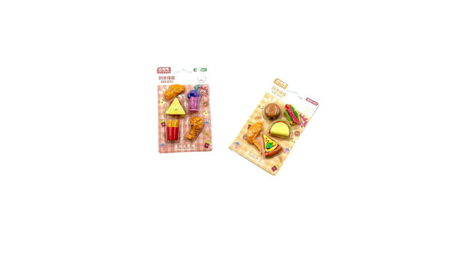 საშლელების ნაკრები "JUNK FOOD"