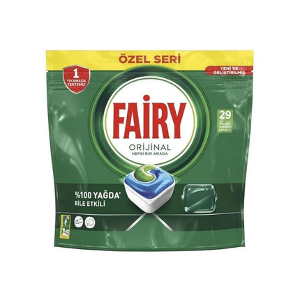 ჭურჭლის სარეცხი მანქანის ტაბლეტები FAIRY სპეც გამოცემა All in One 29ც